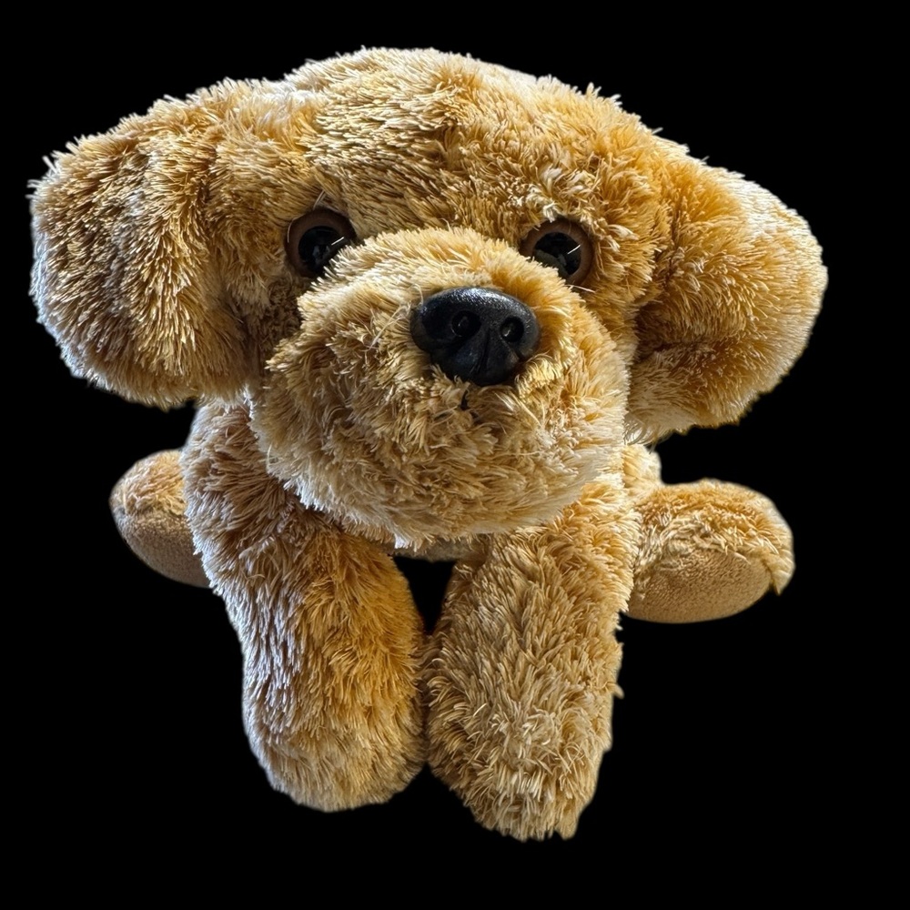 Aurora World Goldie Yellow Lab 10” Plush Flossie Collection EUC